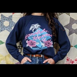 vintage crewneck 1980s hawaii